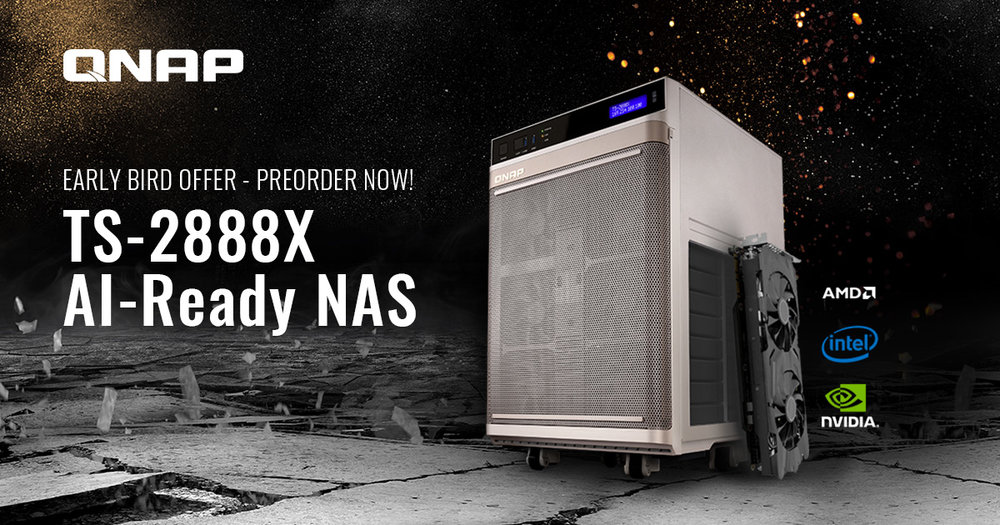 QNAP présente le TS-2888X, un NAS compatible IA alliant le stockage hybride à un logiciel prêt-à-l’emploi